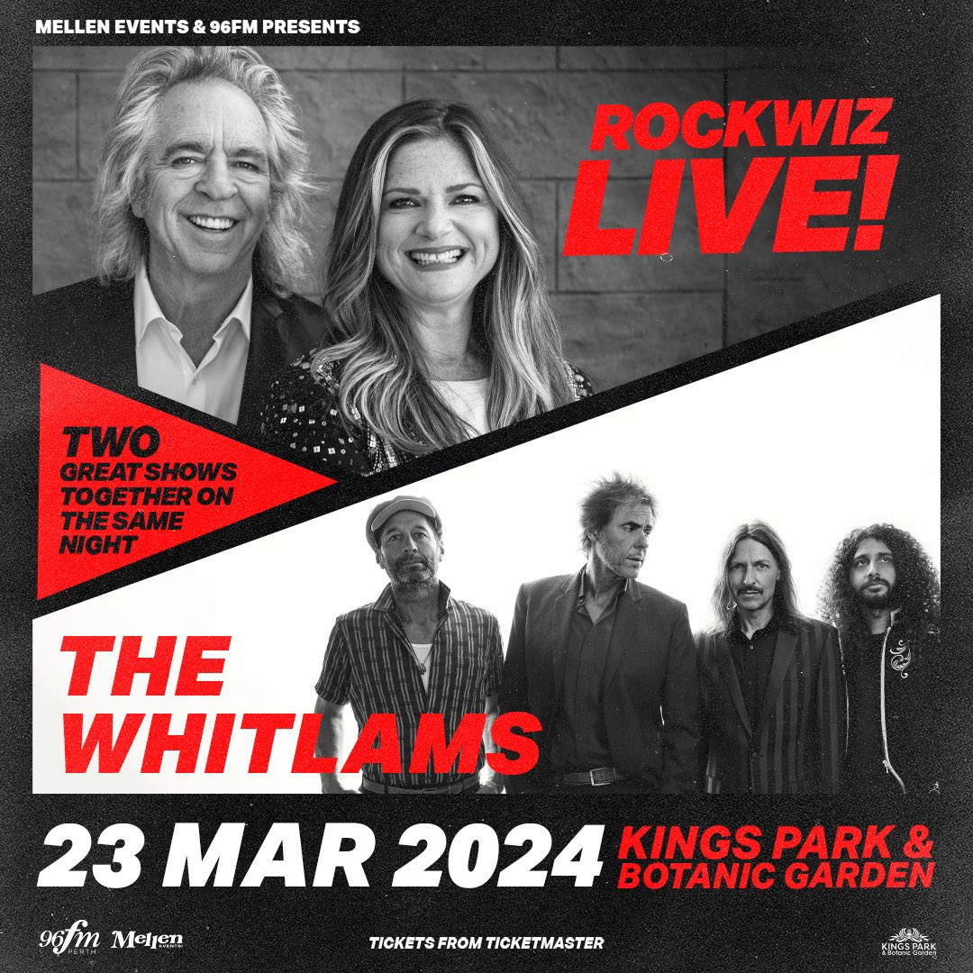 The RocKwiz Team (@rockwiz) on Twitter photo Weāre so looking forward to being back in Perth in March with <a href="/timfreedman/">Tim Freedman</a> and The Whitlams. Tix on sale Tuesday 12 December. Weāre so looking forward to being back in Perth in March with <a href="/timfreedman/">Tim Freedman</a> and The Whitlams. Tix on sale Tuesday 12 December.