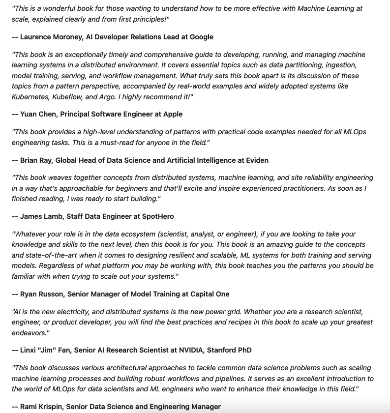 TerryTangYuan's tweet image. My new book Distributed Machine Learning Patterns from @ManningBooks is now officially published!

Printed books are now available to order on Manning website! bit.ly/2RKv8Zo