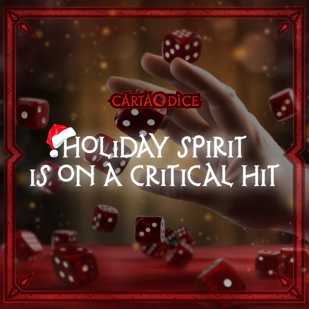 cartadice's tweet photo. When you realize it's already December and your holiday spirit is on a critical hit! 🎅

Happy Thursday Everyone! 🐙🐙 https://t.co/twTbvmfIyk