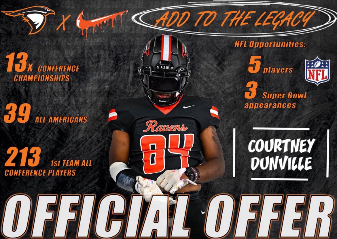 Courtney Dunville II (@courtneydunvil3) on Twitter photo After an amazing conversation with <a href="/coachmonty11/">Coach Monty</a>, I’m blessed to have received an official offer from Anderson University🟧⬛️. <a href="/TCTigerFB4Life/">Coach Able 🇺🇸</a> <a href="/TheSupercop2366/">Frank G Miller II</a> <a href="/CoachKegley9/">Coach Kegley</a>
<a href="/PrepRedzoneIN/">Prep Redzone Indiana</a> <a href="/IndianaPreps/">Indiana Preps</a> <a href="/IndyWeOutHere/">IndyWeOutHere ‼️</a> <a href="/AUFootball__/">Anderson University Football</a> After an amazing conversation with <a href="/coachmonty11/">Coach Monty</a>, I’m blessed to have received an official offer from Anderson University🟧⬛️. <a href="/TCTigerFB4Life/">Coach Able 🇺🇸</a> <a href="/TheSupercop2366/">Frank G Miller II</a> <a href="/CoachKegley9/">Coach Kegley</a>
<a href="/PrepRedzoneIN/">Prep Redzone Indiana</a> <a href="/IndianaPreps/">Indiana Preps</a> <a href="/IndyWeOutHere/">IndyWeOutHere ‼️</a> <a href="/AUFootball__/">Anderson University Football</a>