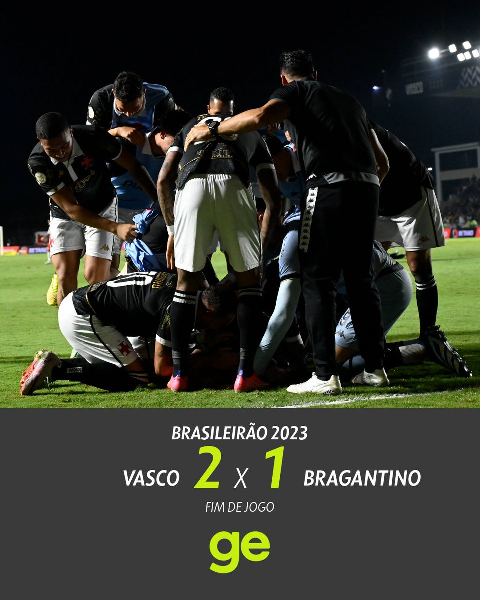 geglobo's tweet image. O VASCO É SÉRIE A! Time vence o Bragantino por 2 a 1, em São Januário, e garante permanência na elite em 2024!

Saiba como foi o jogo ➡️ glo.bo/3uRe7Qw