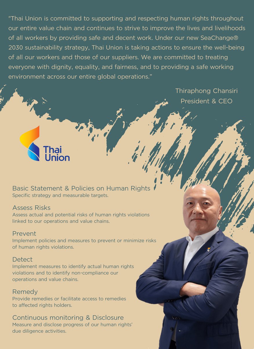 Thai Union marks Human Rights Day by reaffirming our dedication to upholding human rights worldwide as part of our SeaChange®2030 sustainability strategy. We strive for safe, fair employment, fostering dignity and equality for all in our global operations. #ThaiUnion