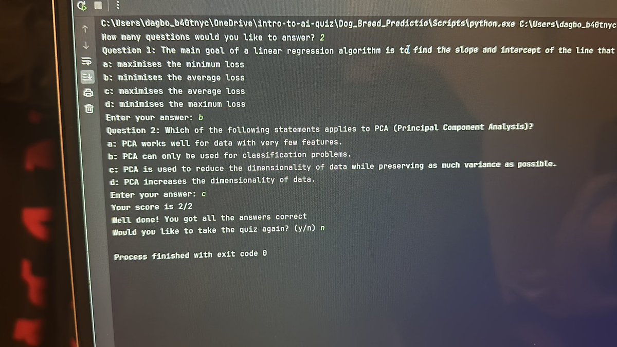 damilo_la_2's tweet image. Quick update, allowed user to choose the amount of questions they would like to answer and also display the correct answers once they done answering the questions
#basicprogramming #python
