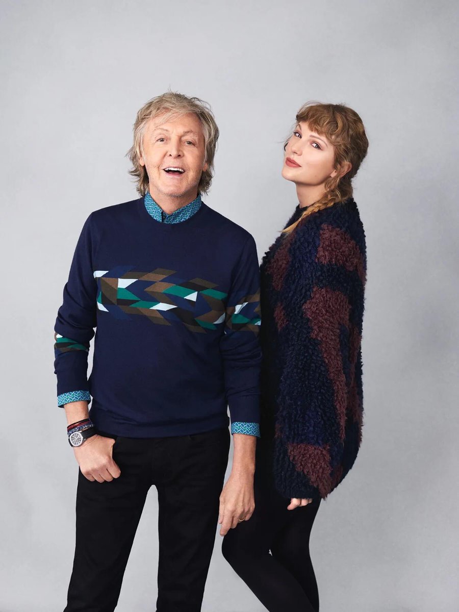 Paul McCartney with @TIME’s Person Of The Year 2023, Taylor Swift. ✨ 🪡: by Stella McCartney 📸: by Mary McCartney.