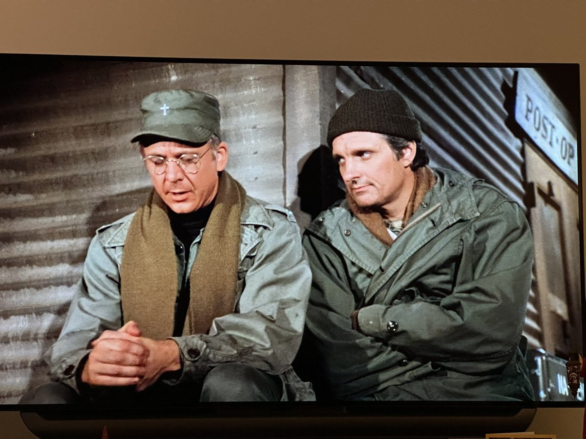 bdrew73's tweet photo. “You know, Sis, it doesn't matter whether you feel useful or not, when you're moving from one disaster to another. The trick, I guess, is to just keep moving.”
One of my favorite episodes, and a Christmas tradition. #MASH #DearSis https://t.co/ya9VjPg9AJ