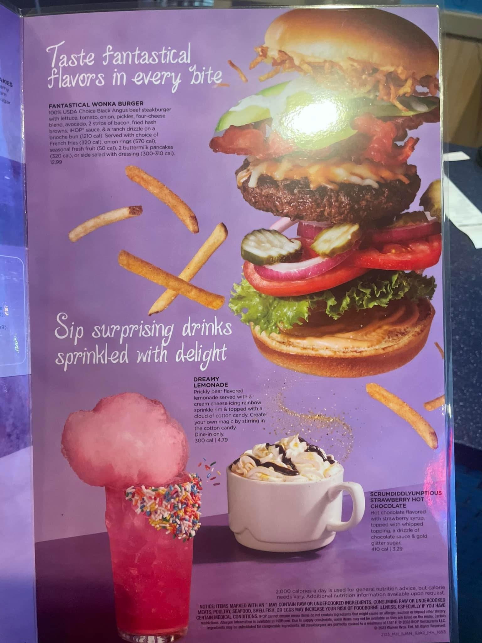 IHOP introduces a Wonka-inspired menu