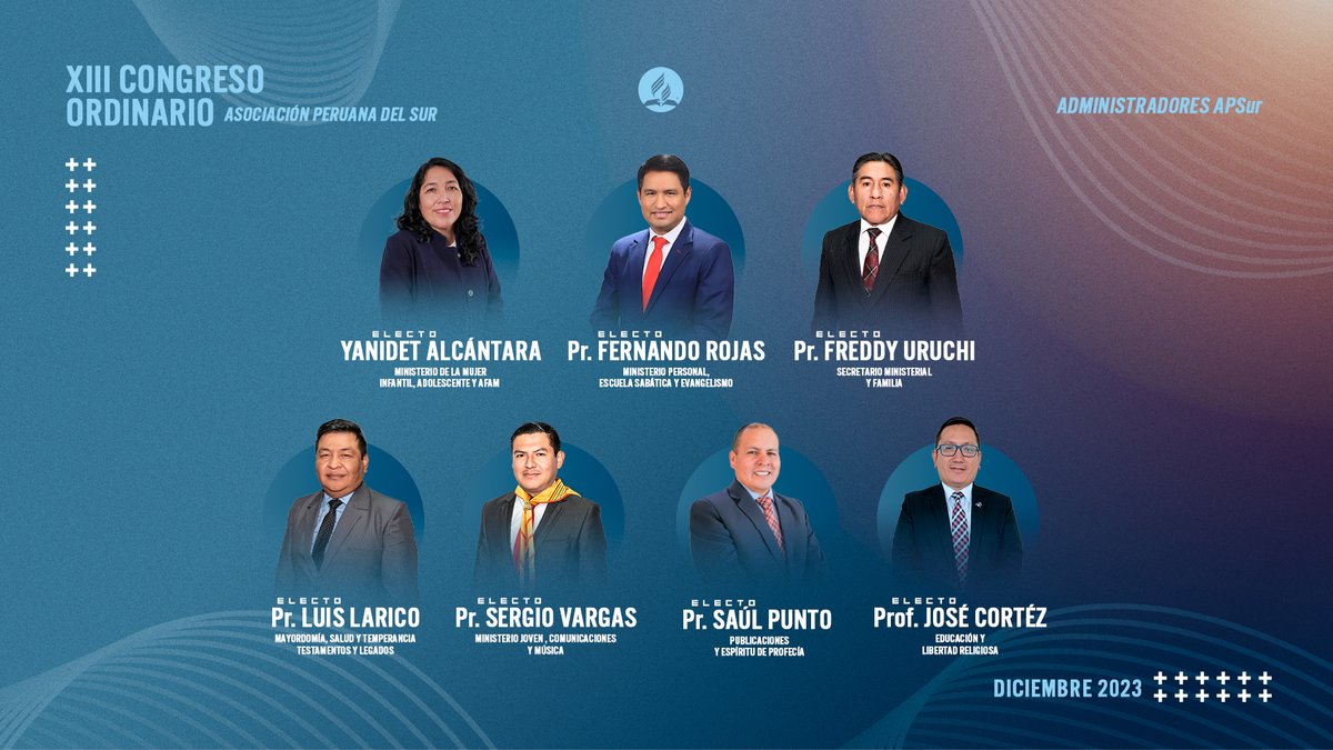 El XIII Congreso Ordinario en la flamante Asociación Peruana del Sur #APSur @AdventistasMPS tiene nuevo lideres electos en los diferentes ministerios. Dios bendiga sus responsabilidades. Estamos Juntos y #conectados 🔌 para cumplir la Misión.