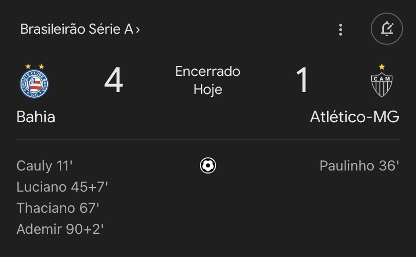 Aconteceu uma coisa chata com o Atlético Mineiro né