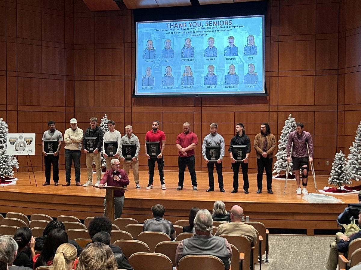 It was a great Awards Night honoring our 2023 KCAC Champion Football Team! These seniors made a major impact on our program. We are so proud of them! #codemaroon