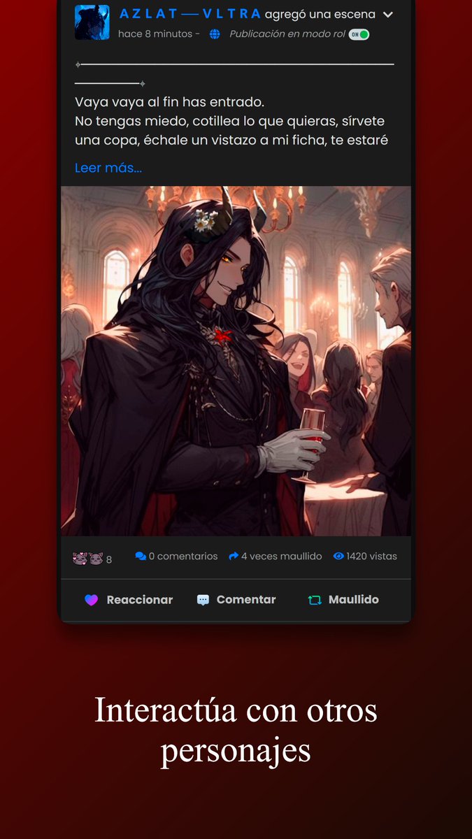 Interactúa con otros personajes