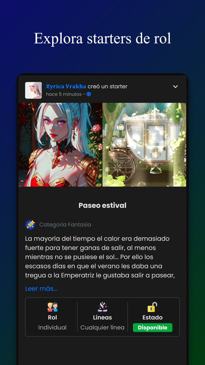 Explora starters de rol