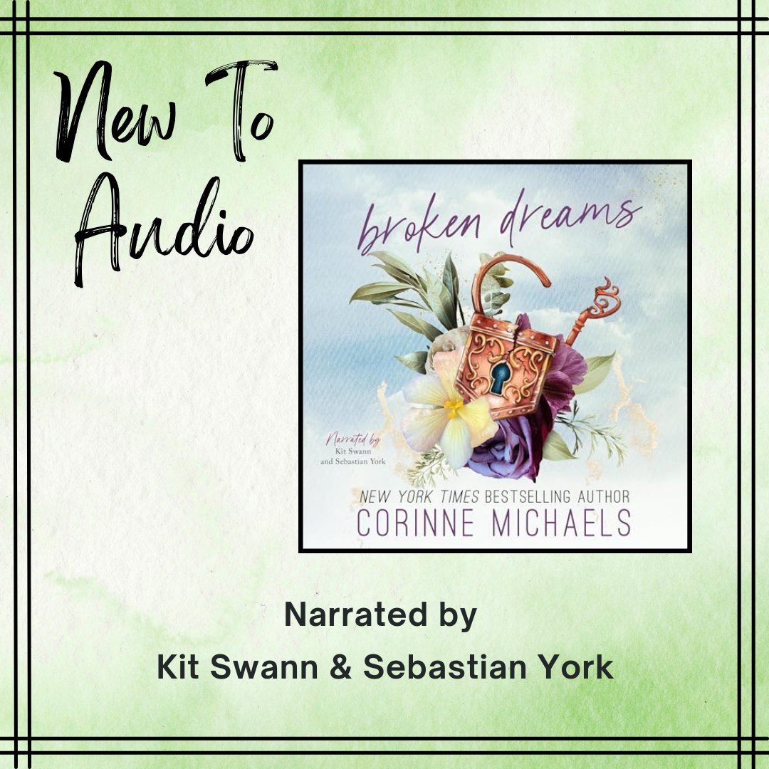 What could possibly go wrong fake dating the gorgeous single dad in a small town? The answer, you fall for him. We had a plan. It was a good one. Until it wasn’t. From our member @kitswannvo and Sebastian York, Broken Dreams by author Corinne Michaels is available now in audio.