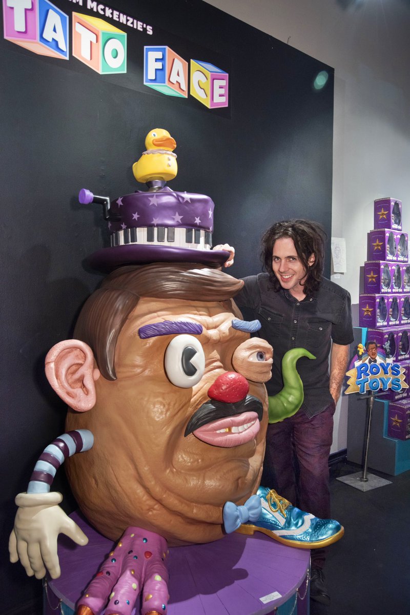 JimmyMcKenzie's tweet photo. The Art of Potato Face will be on display at Copro Gallery, Santa Monica through Dec. 30th 2023. Original sculptures, props, drawings, machines, and toys created by yours truly. Go check it out π€
.
.
.
#potatoface #coprogallery #sculpture #sculpting #jimmckenzie #roystoys https://t.co/hwfbtTbR8d