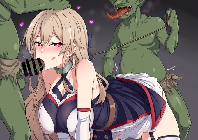 ゴブリンのお嫁さんにされるfrn  skebで描かせていただいたものです。おバカゲームや変なコメント拾って爆笑するとこが好き。ホラーやSEKIROもよい。