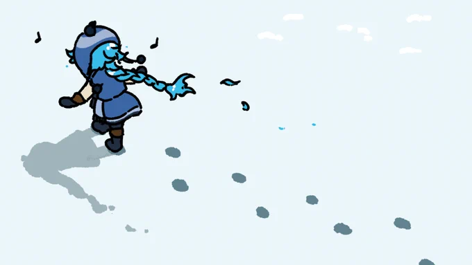 雪を楽しむヲタク