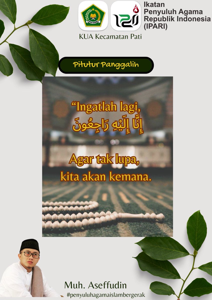 Cheff073's tweet photo. Pitutur Panggalih #1

#penyuluhagamaislambergerak https://t.co/ZxFpPmySgt