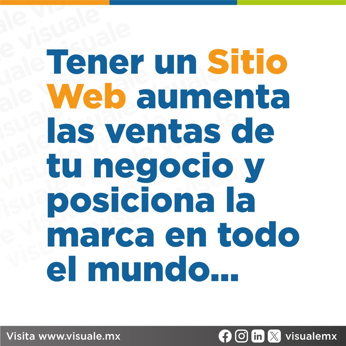 🔥 Tener un Sitio Web aumenta las ventas de tu negocio y posiciona tu marca en todo el mundo...  ¡CONTÁCTANOS y cotiza!
🌐 Visita visuale.mx
#DesarrolloWeb #DiseñoWeb #PáginasWeb #IdentidadCorporativa #MarketingDigital #CampañaRedesSociales