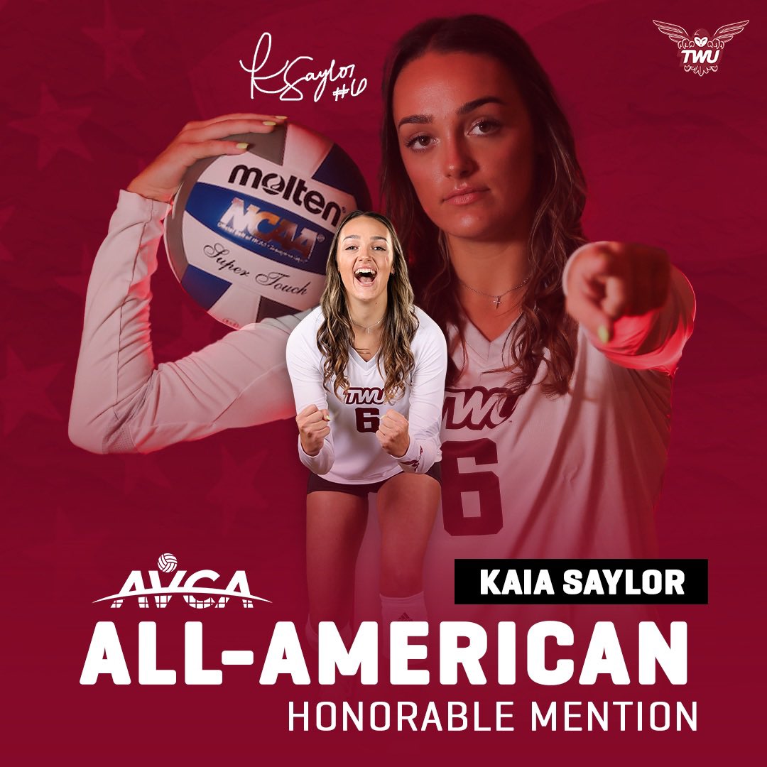 𝘼𝙇𝙇-𝘼𝙈𝙀𝙍𝙄𝘾𝘼𝙉 ✨

<a href="/kaiasayl0r/">kaia</a> makes history, becoming the first Pioneer to be named an AVCA All-American since 2019 and just sixth in program history! 

🗞️: twuathletics.com/news/2023/12/6…

#PioneerProud | #HTH