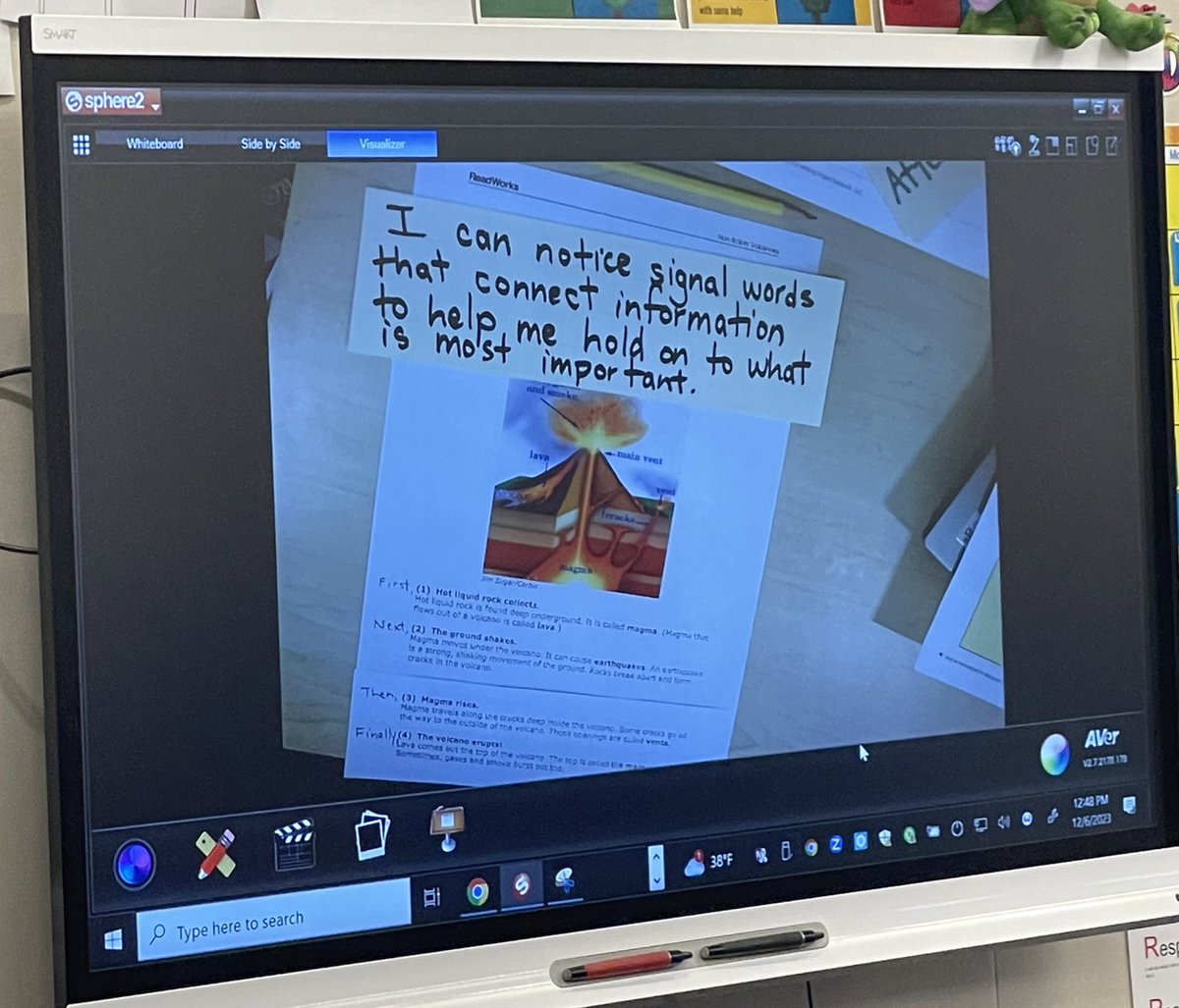 LaurenBird42's tweet image. Focusing on #signalwords during #nonfictionreading in #secondgrade.