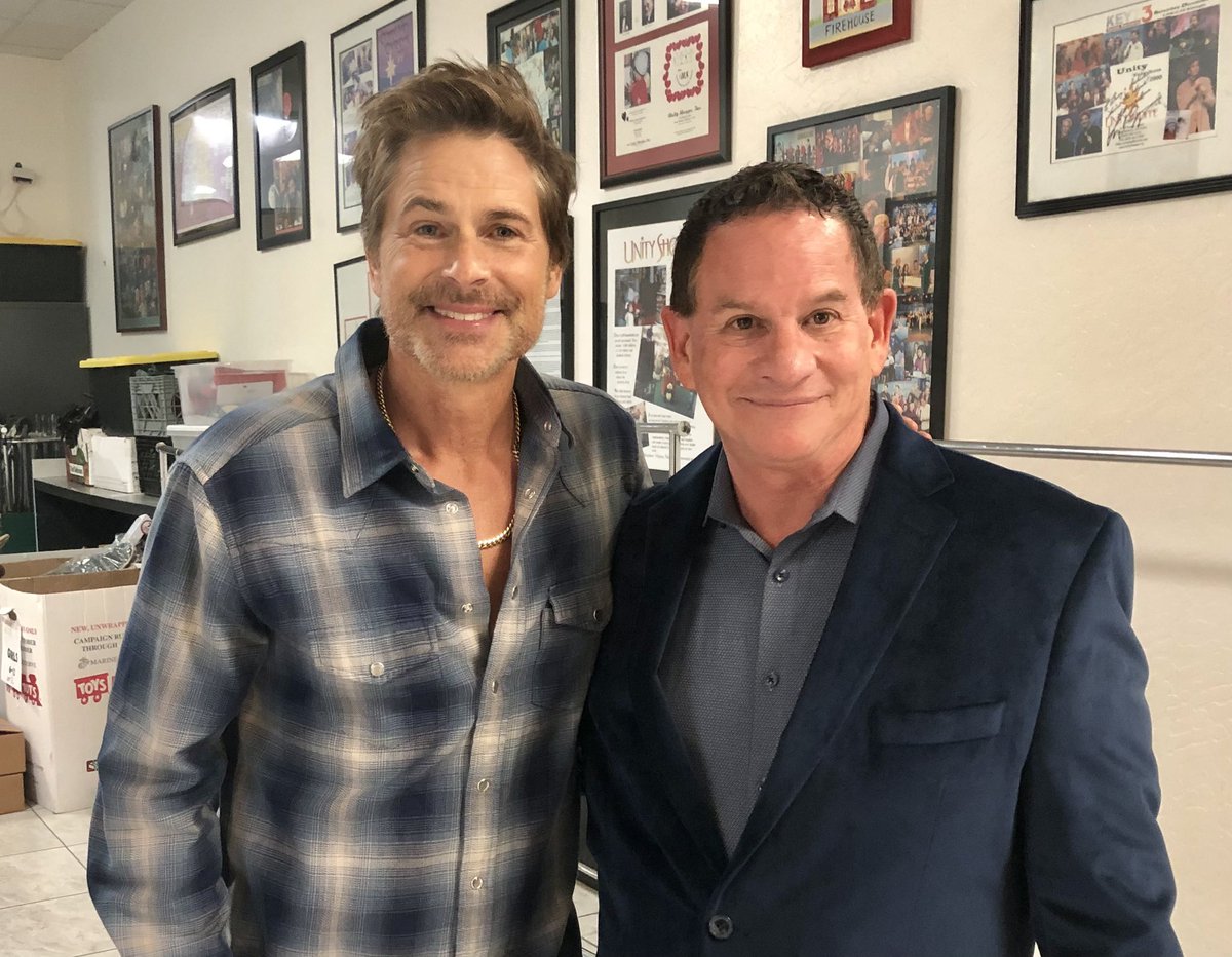 KcluNewsLance's tweet photo. Final countdown to Unity Telethon!  Rob Lowe is one of the local celebs taking part in the 2023 telecast, from 5-8 p.m. Friday on KEYT.  The goal is to raise $500,000 for Santa Barbara’s Unity Shoppe, which helps people in need. #unityshoppe #santabarbara #keyt #unitytelethon https://t.co/71wLPzXGY2