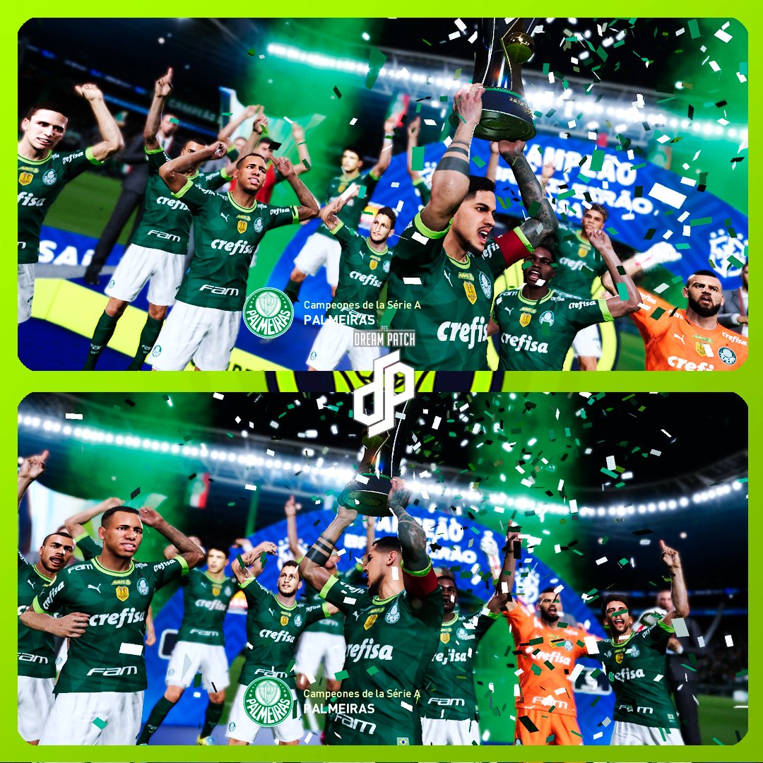 PESDreamPatch's tweet photo. VAMOS PORCO! 📷 @Brasileirao  📷📷📷📷📷📷📷📷📷
@Palmeiras   𝗖𝗔𝗠𝗣𝗘𝗔̃𝗢 𝗗𝗢 BRASIL
#AvantiPalestra #JuntosNoBrasileirão #CampeonatoBrasileiro 
Solo en @PESDreamPatch  
#PesDreamPatch #eFootball #SeasonUpdate
Descarga ya nueva Beta en Patreon: https://t.co/lzHygsLJ6w https://t.co/rQilY2IlqL