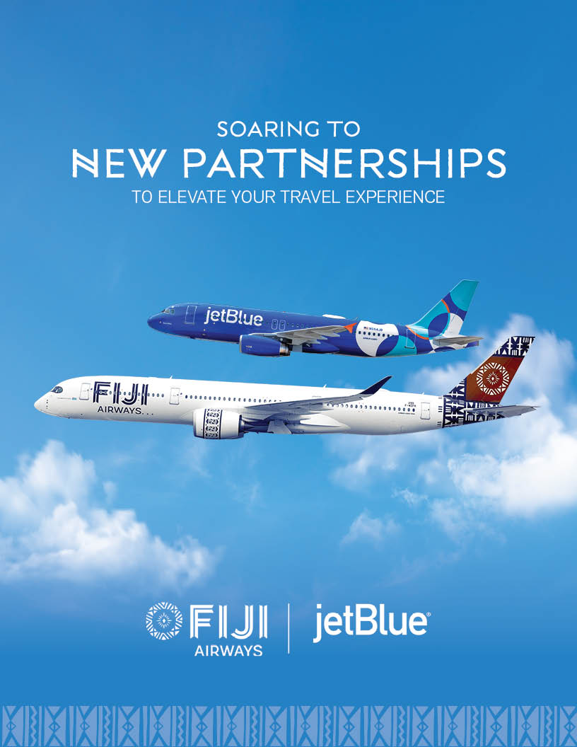 Fiji’s National Airline is proud to announce @JetBlue based out of the United States as our newest interline partner ✈🎉 ✨ The partnership means guests can purchase fares on both airlines on one ticket. More details: fijiairways.com/media-centre/F…