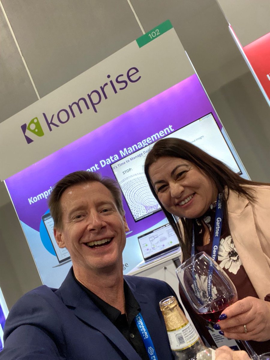 Great to connect @gartner_inc analysts like @JuliaIT4ever, @Komprise customers, partners, prospects and team members this week at #GartnerIO #gartnerIOCS