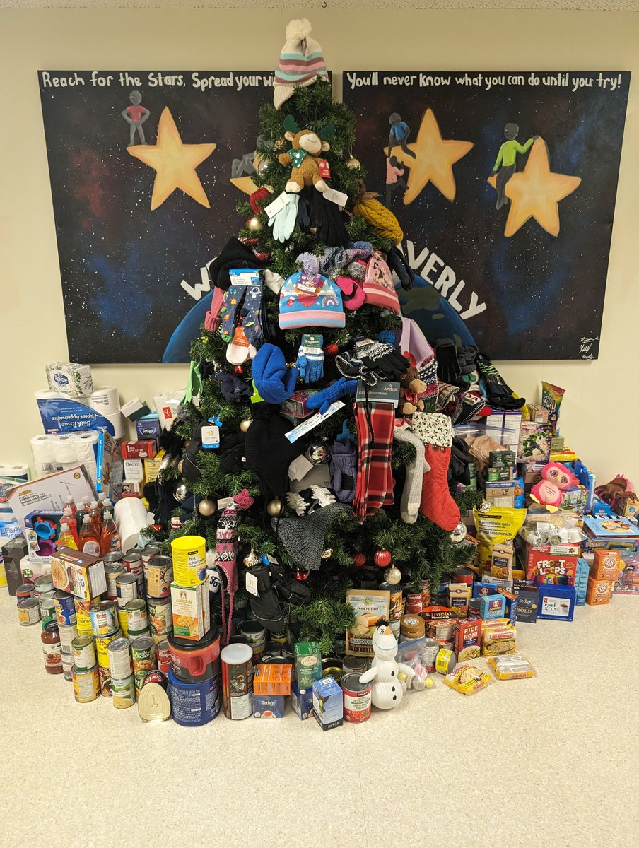 Three days into our Salvation Army Five Days of Giving and our tree is exploding with donations! Thank you to the amazing Beaverly community for coming together to support others in need this holiday season.