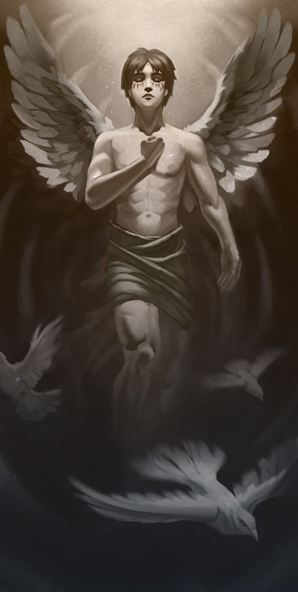 KayoArt_'s tweet photo. To the boy who sought freedom… goodbye. 

#ErenJaeger #AttackonTitanFinalSeason  #fanart https://t.co/BQUvkoI7gV