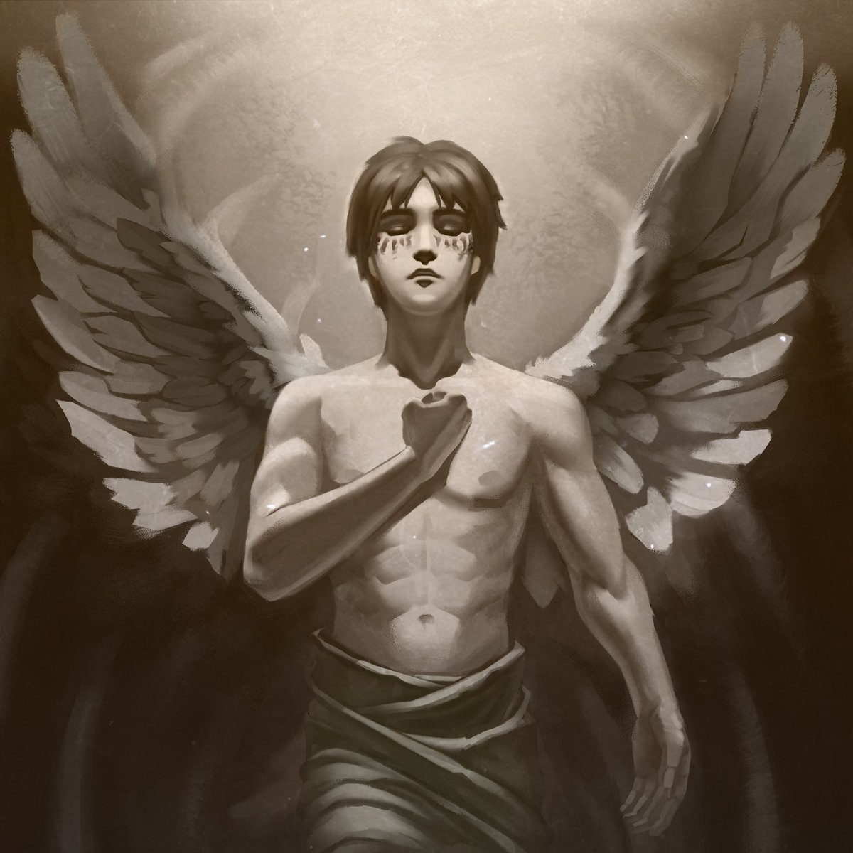 KayoArt_'s tweet photo. To the boy who sought freedom… goodbye. 

#ErenJaeger #AttackonTitanFinalSeason  #fanart https://t.co/BQUvkoI7gV