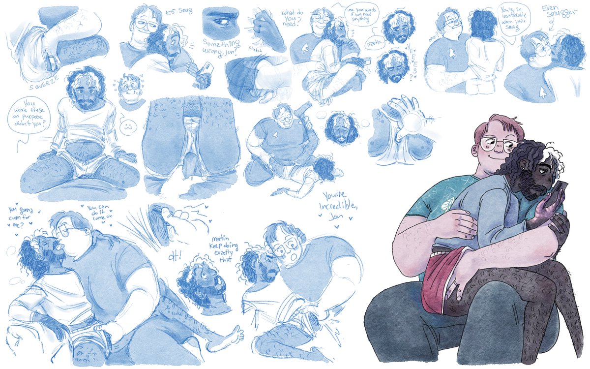 thaaank you <a href="/asleeb1/">asleeb</a> and <a href="/nsfw_soundtrack/">dirtsy flirtsy ole angel bitch</a> for commissioning meeee it was a good excuse to draw some VERY cute jmarts