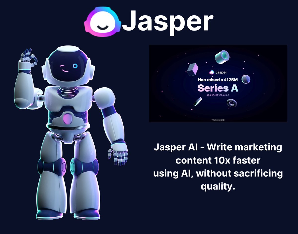 trade_2022's tweet photo. #ai #art #artificialintelligence #customart #jasperai
#copywriting #copywritingcoach #digitalagency #rytr
#copywritingmarketing #marketingagency #Seo #contentagency
Jasper AI: Your ally for swift,
high-quality content writing.
π https://t.co/6rPaaHSQY6 π https://t.co/Wu6OchmRn4