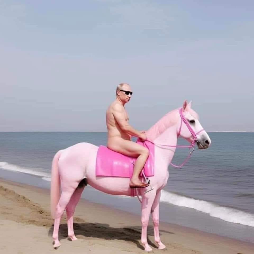DarthMedvedevF2's tweet photo. I can't believe this is trending #PinkPutin https://t.co/RbTtvxgHMF