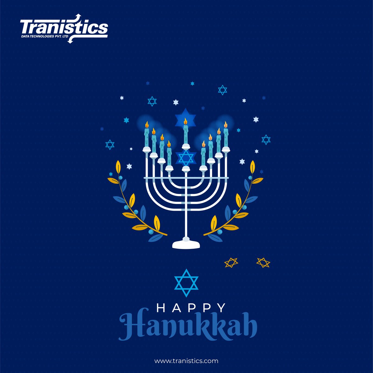 Get ready to light up your nights and celebrate the miracle of Hannukah! Let's make this year's festivities spectacular and full of joy.
 #HappyHannukah #Miracles #Tranistics #trustedbusinesspartner #logistics #publishing
