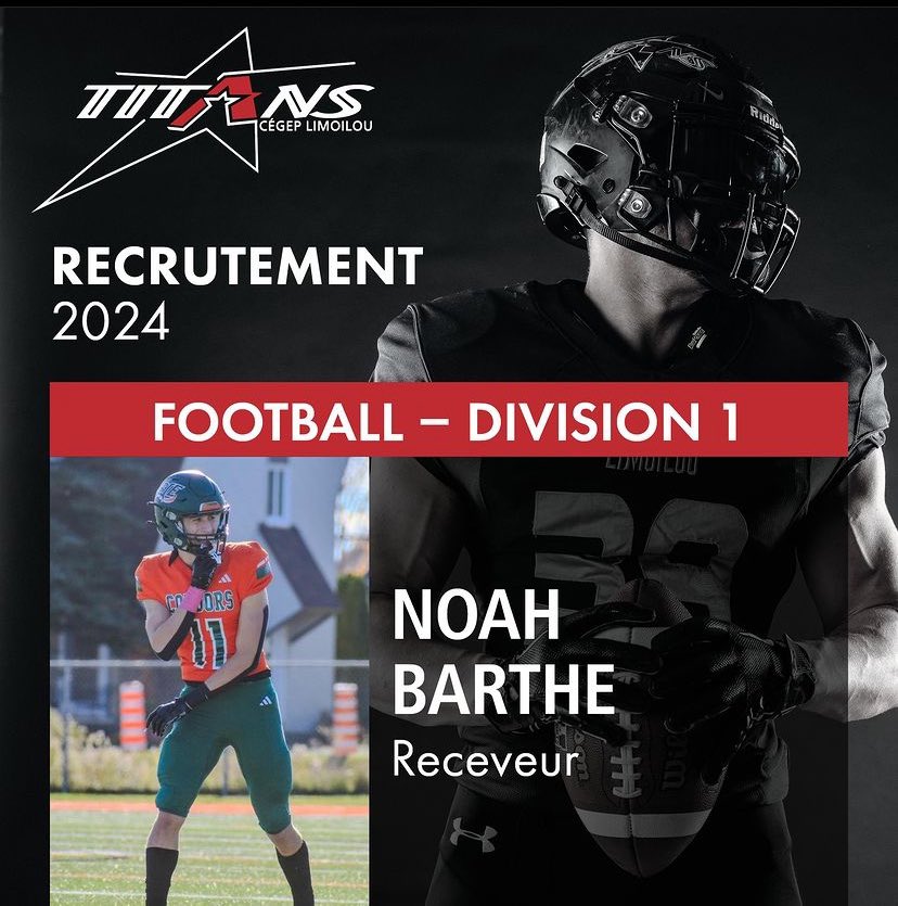 NoahBarthe's tweet photo. I have officially entered a new home.
I’m taking a big step in my career so I can evolve with the best cegep team there is in my province ⚫️🔴 #limoilou @TitansLimoilou https://t.co/M4W4CWVKJw