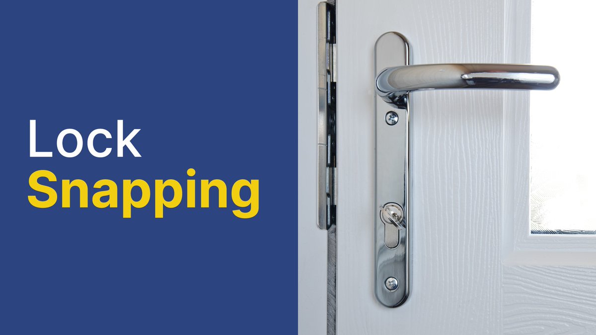 With research showing that lock snapping occurs in nearly 1 in 3 burglaries in the UK¹, we explain what lock snapping is & offer advice on how to deter it. Read on: bit.ly/46RU3uq #locks #homesecurity #DidYouKnow #homesecuritytips