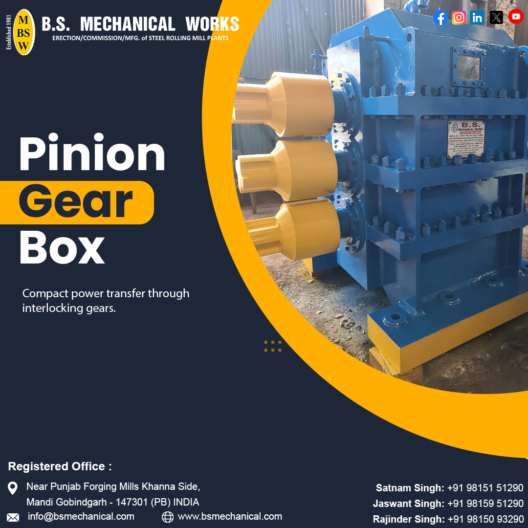 bsmwindia's tweet photo. Pinion Gear Box

B.S. MECHANICAL WORKS

👉👉: https://t.co/MUJu94eHi2

nr. punjab forging mills khanna side,
mandigobindgarh-147301(PB) INDIA

#industry #industry #industry40 #gears #CICU #cicu #branding #mandigobindgarh #metal #roller #rollingmill https://t.co/h5gIqyuiBQ