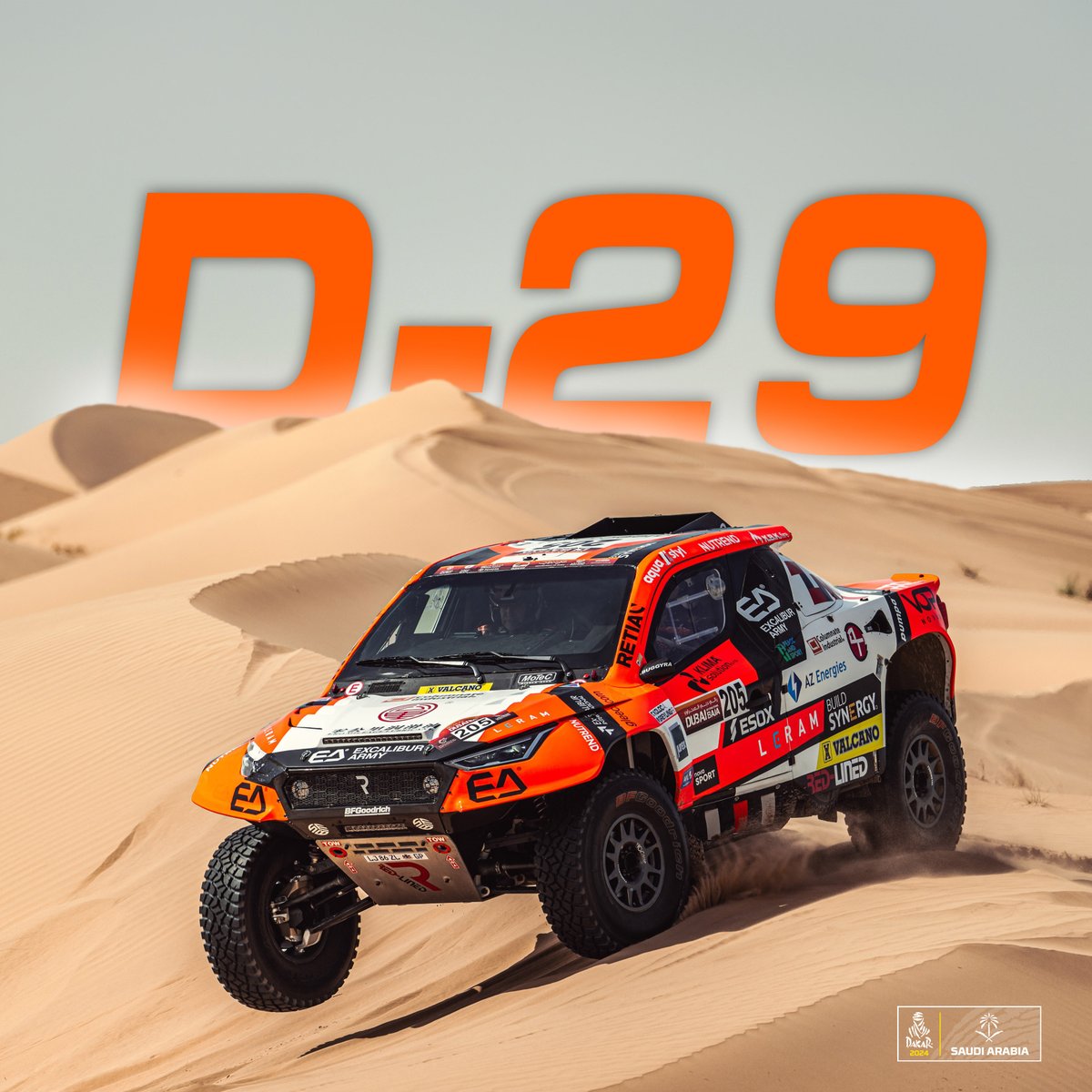 Stay tuned! The Dakar rally coming soon. 🔥

#RoadToDakar2024 #Aliyyah29 #REVOT1plus #WeLoveRacing #BuggyraUAE 

<a href="/KolocMartin/">Martin KOLOC _ official</a> l <a href="/dakar/">DAKAR RALLY</a> l <a href="/AliyyahKoloc/">Aliyyah Koloc</a>