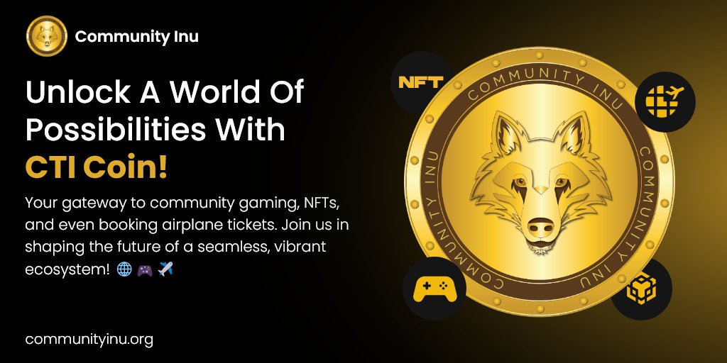 Explore the future with CTI Coin! 🚀 
#StayTuned #CommunityINU #CommunityPoolClub #CPC #CTI #LaunchingSoon #Coinstore #BEP20 #BNB #binance
