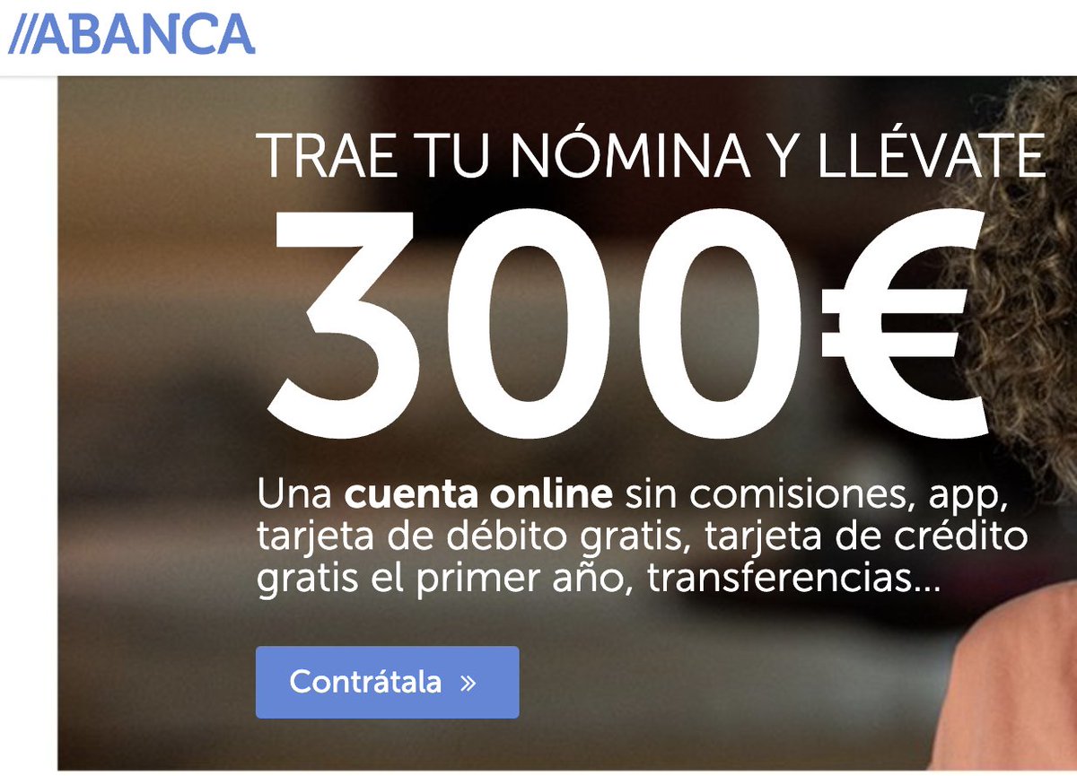 ABANCA CUENTA ONLINE sin comisiones ⭐⭐⭐⭐⭐
✅ Hasta 300€ de regalo con tu Nómina 👉mtr.cool/mbziwdcuwc
#ahorro #sincomisiones #cuentas