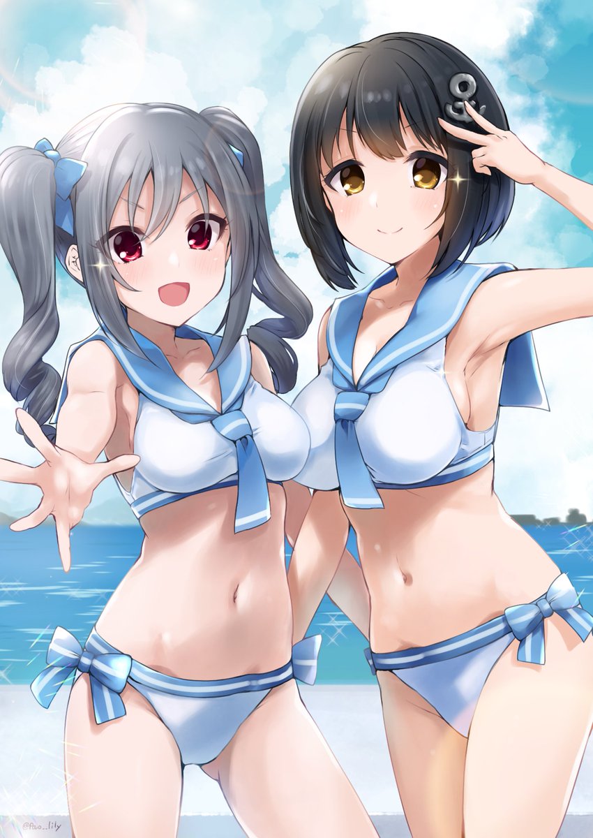 #くそ寒いので水着絵を貼る 良いんですか…貼っても…