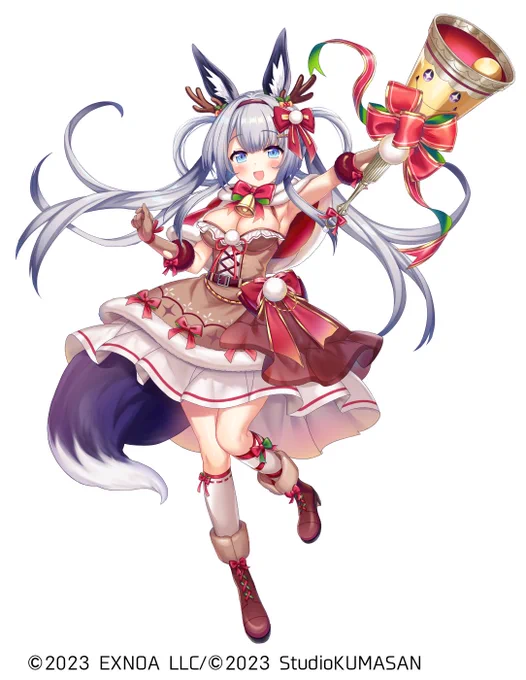 DMM GAMES クリエイティブチームくまさん『ティンクルスターナイツ』にて「ヨミ」のクリスマスVer.を担当させていただきましたどうぞよろしくお願いします〜!#ティンクルスターナイツ#クルスタ 