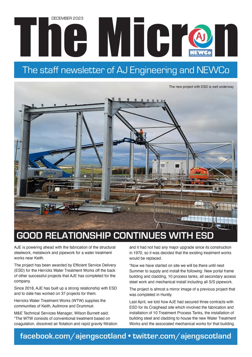 The latest edition of the company newsletter is now available.
You can find it here along with all the other company news - ajengineering.co.uk/news/