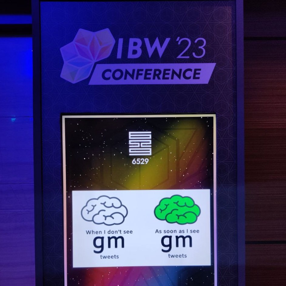 sahil_khalifa97's tweet image. GM, say it back!
Who's at the #IBW conference?