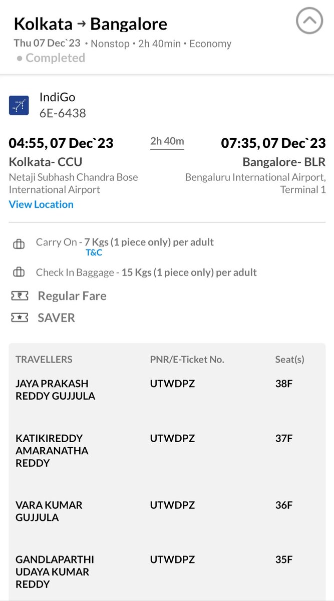Traveled ccu to blr in @IndiGo6E with pnr:-UTWDPZ chkn @1:47 AM. I got a 📱 frm the chkng officer regarding Pwr Bank in my baggage and went there to take tht after tht only all the shit hpnd I lost money (2laks) frm my chk in baggage PFA @IndiGo6E @flyspicejet @makemytrip