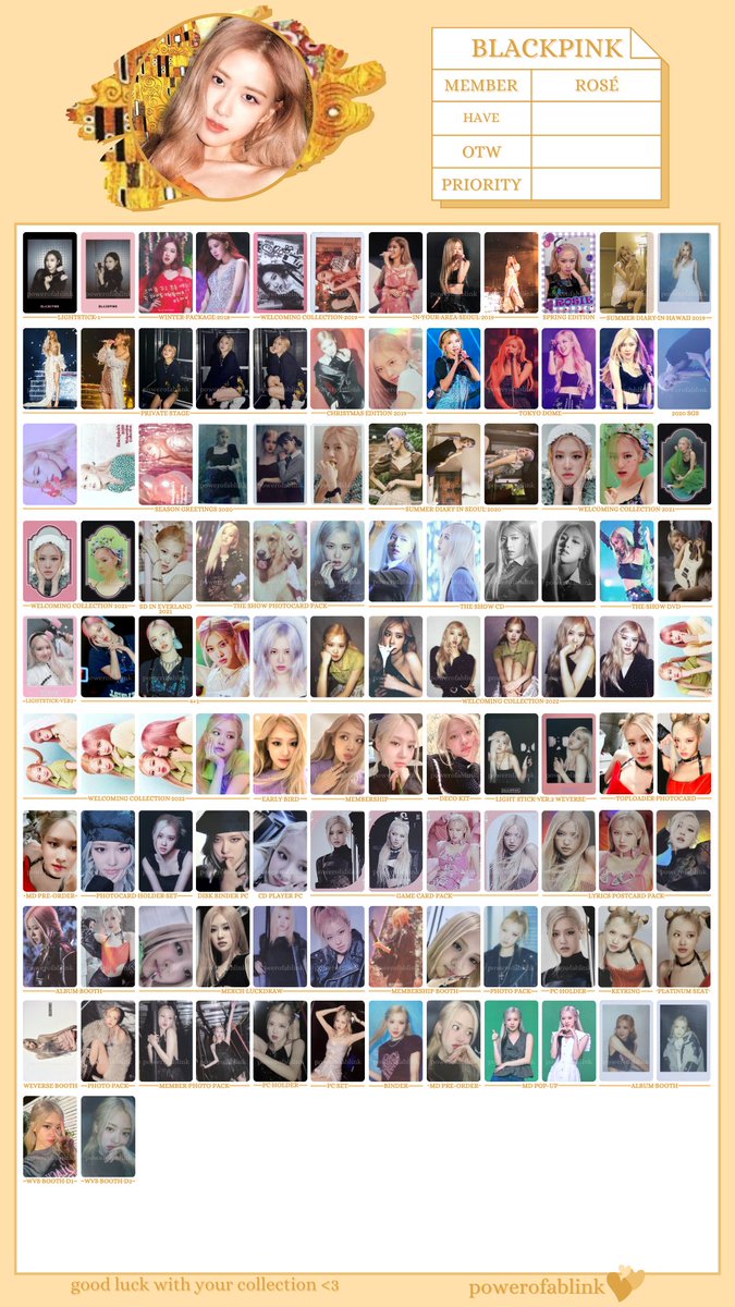 BLACKPINK template photocard Member: Jisoo, Jennie, Rosé , Lisa