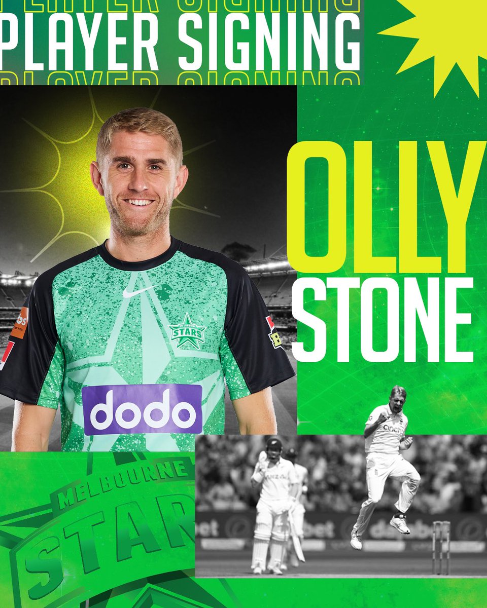 Good to see @OllyStone2 back playing and in the @BBL for @StarsBBL Go well Olly! The game is live n @SkyCricket Ch404 and is the first game of their BBL Season. #HeatvStars