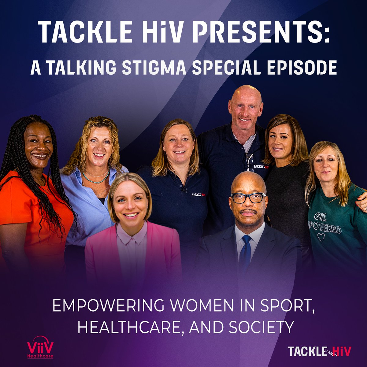 A special episode with some special people 🤩 In the latest instalment of our Talking Stigma podcast, @gareththomas14 was joined by an important group of people to discuss how we can empower women in sport, healthcare & society 👏 Listen here ➡️ bit.ly/3uPfO0H @ViiVHC