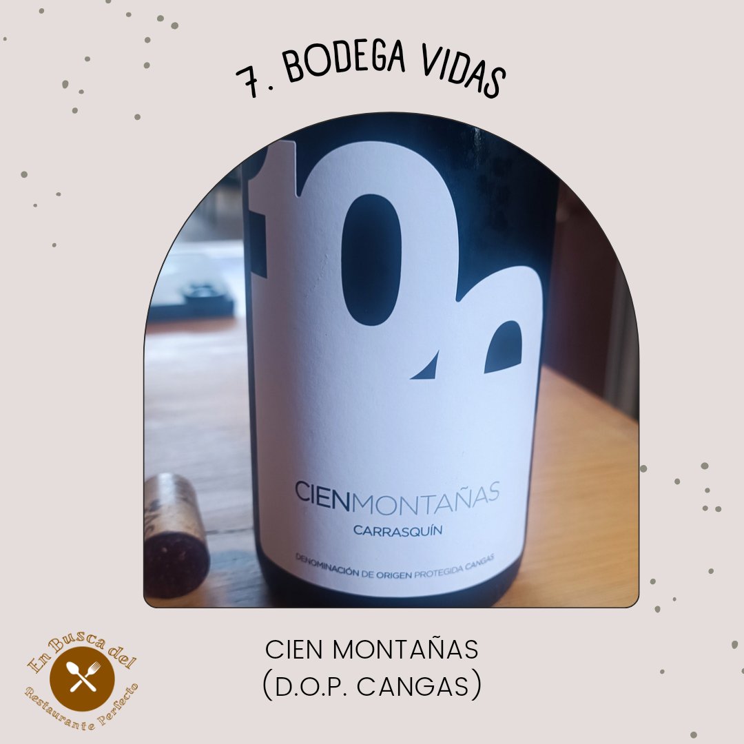 0️⃣7️⃣ Bodega Vidas
🍷 Cien Montañas
🍇 D.O.P. Cangas
<a href="/BodegaVidAs/">Bodega Vidas</a>
