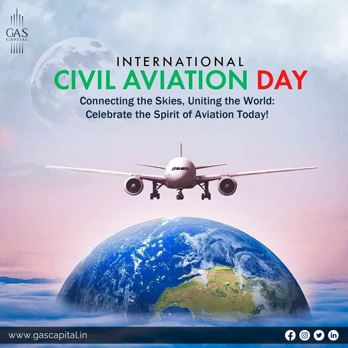 Embrace the wings of progress, as we celebrate International Civil Aviation Day – Connecting the Skies, Uniting the World. Join us in soaring to new heights and celebrating the spirit of aviation today and every day! 🌐✈️ #ICAD2023 #AviationSpirit #GlobalUnity